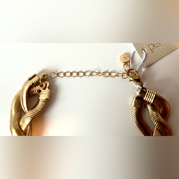 NWT Braided Gold-Tone 16” Necklace W/ Extender (Persimmon Brand) - Picture 9 of 12